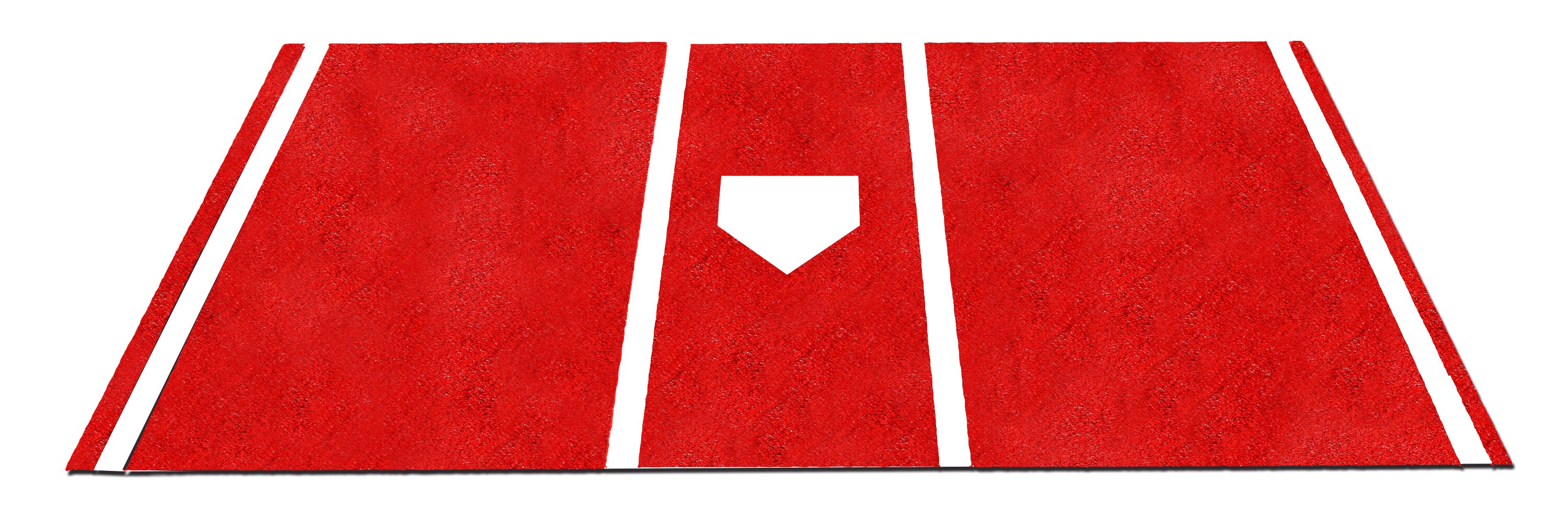 6x12 Red Home Plate Turf Mat